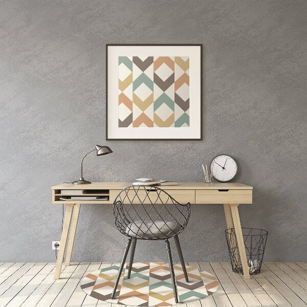 Tapis pour chaise de bureau Formes rétro