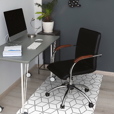 Tapis de chaise Cubes gris