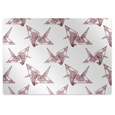 Tapis bureau Oiseaux origami