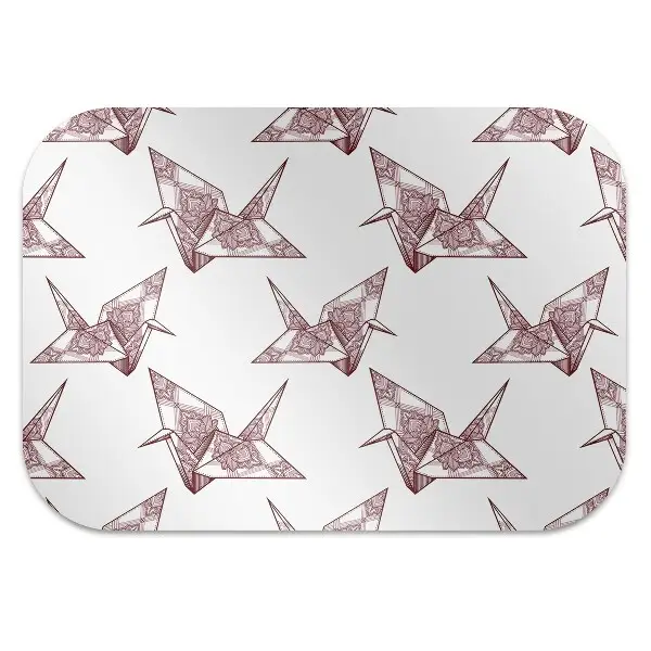 Tapis bureau Oiseaux origami