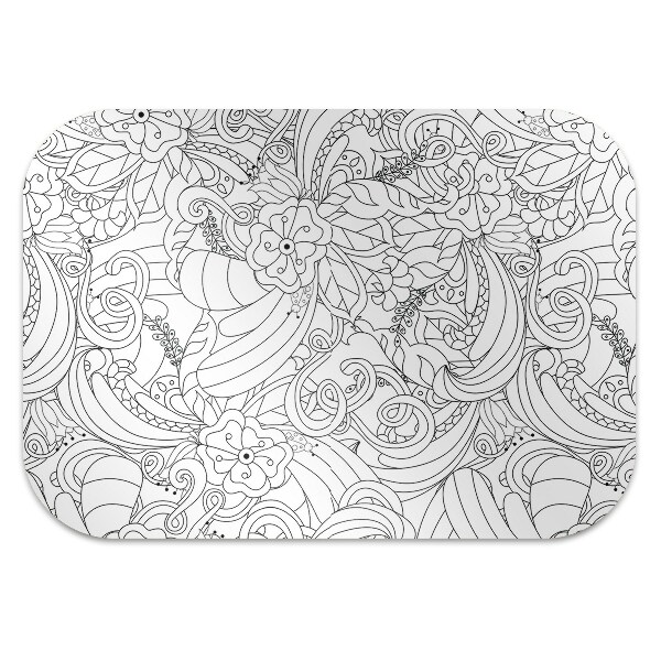 Tapis bureau Modèle de doodle