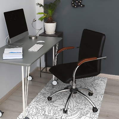 Tapis bureau Modèle de doodle