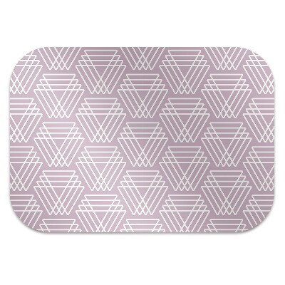 Tapis de chaise de bureau Triangles roses