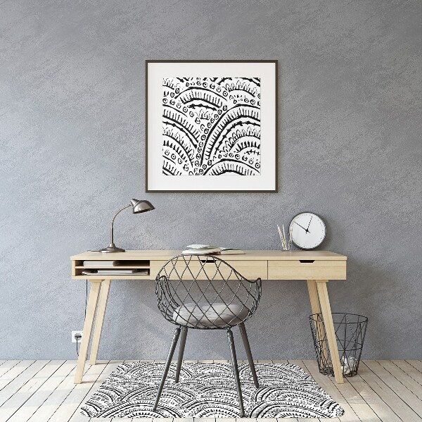 Tapis fauteuil bureau do biura Motif abstrait