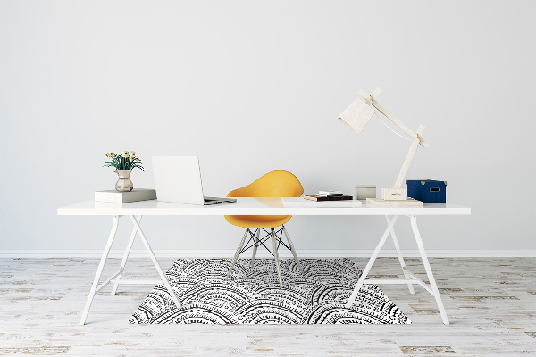 Tapis fauteuil bureau do biura Motif abstrait