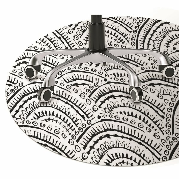 Tapis fauteuil bureau do biura Motif abstrait