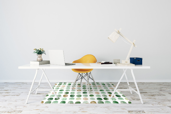 Tapis de chaise de bureau Points colorés