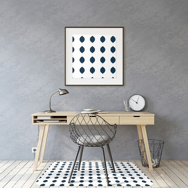 Tapis de chaise de bureau Citron