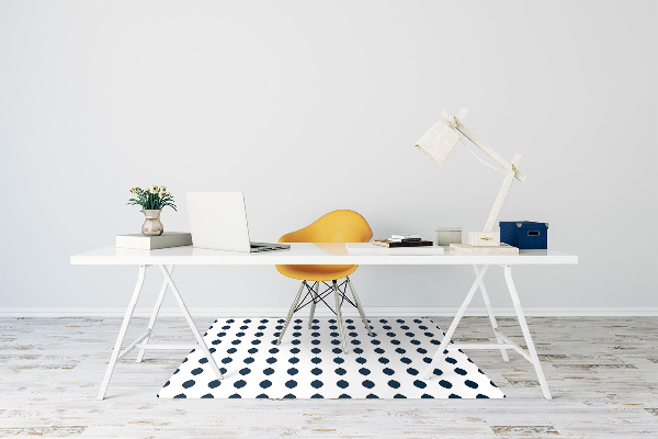 Tapis de chaise de bureau Citron
