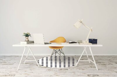 Tapis de chaise de bureau Citron