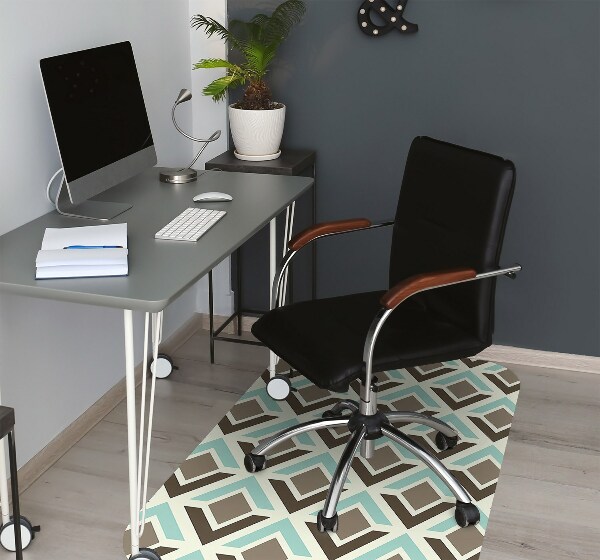 Tapis pour chaise de bureau Modèle rétro