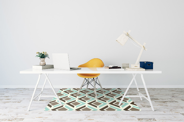 Tapis pour chaise de bureau Modèle rétro