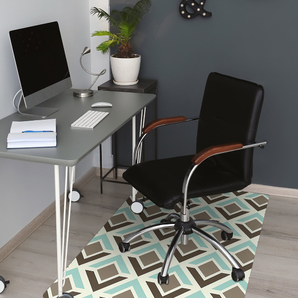 Tapis pour chaise de bureau Modèle rétro