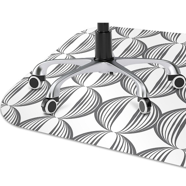 Tapis fauteuil bureau do biura Cercles de motif rétro