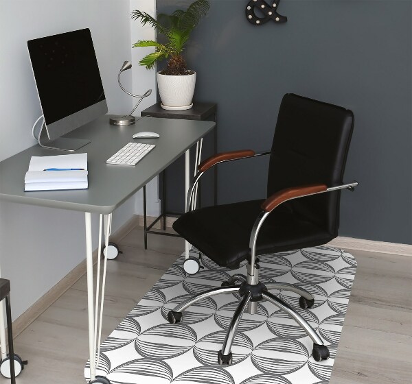 Tapis fauteuil bureau do biura Cercles de motif rétro