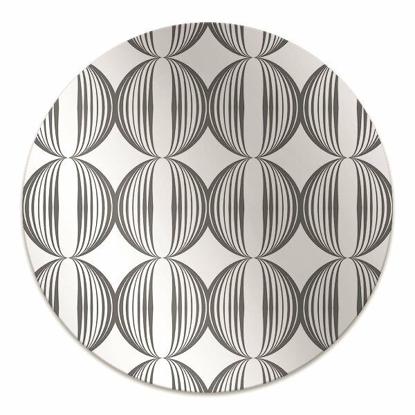 Tapis fauteuil bureau do biura Cercles de motif rétro