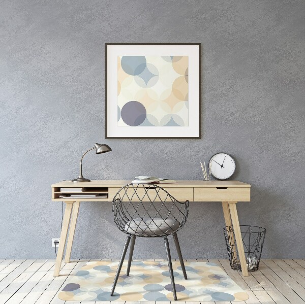 Tapis pour chaise de bureau Roues de style rétro