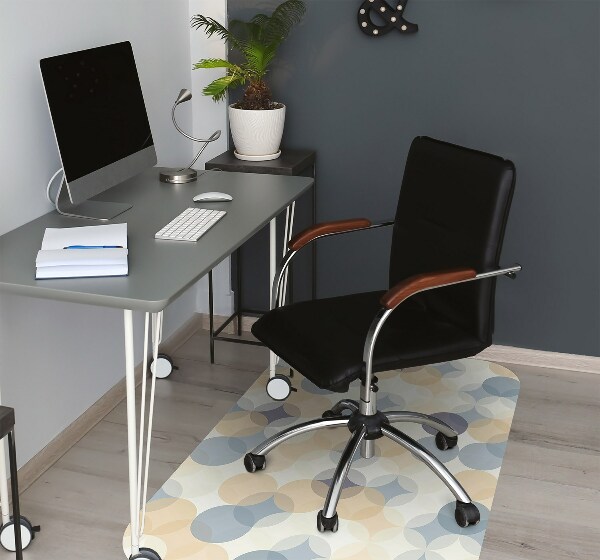 Tapis pour chaise de bureau Roues de style rétro