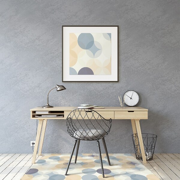 Tapis pour chaise de bureau Roues de style rétro