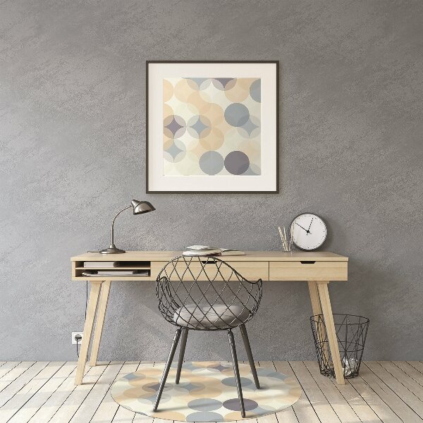 Tapis pour chaise de bureau Roues de style rétro