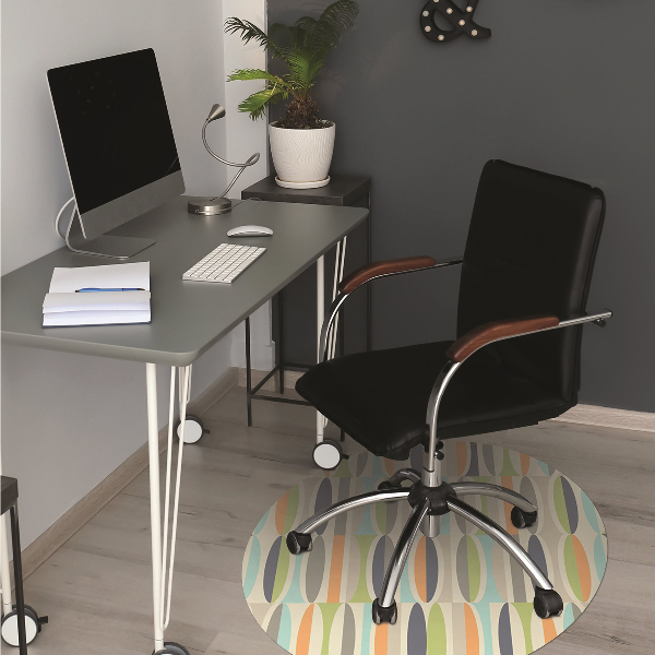 Tapis pour chaise de bureau Modèle rétro