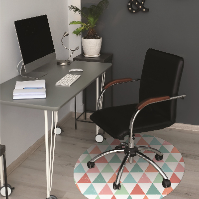 Tapis fauteuil bureau do biura Triangles colorés