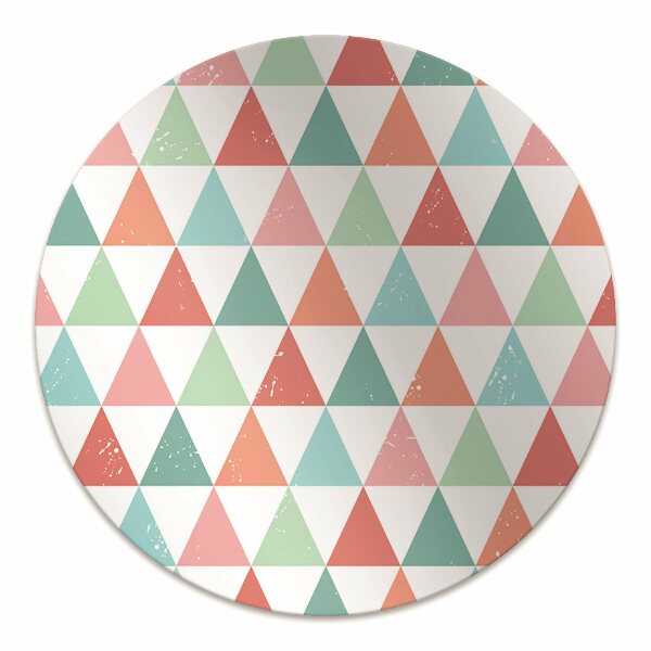 Tapis fauteuil bureau do biura Triangles colorés