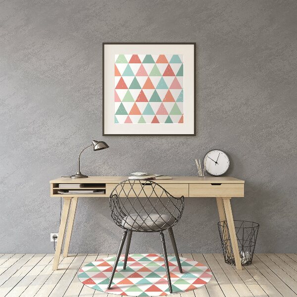 Tapis fauteuil bureau do biura Triangles colorés