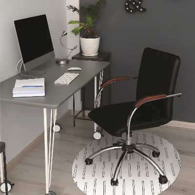 Tapis de chaise de bureau Dessiné