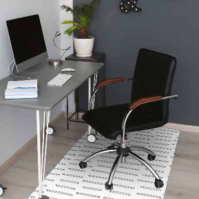 Tapis de chaise de bureau Dessiné