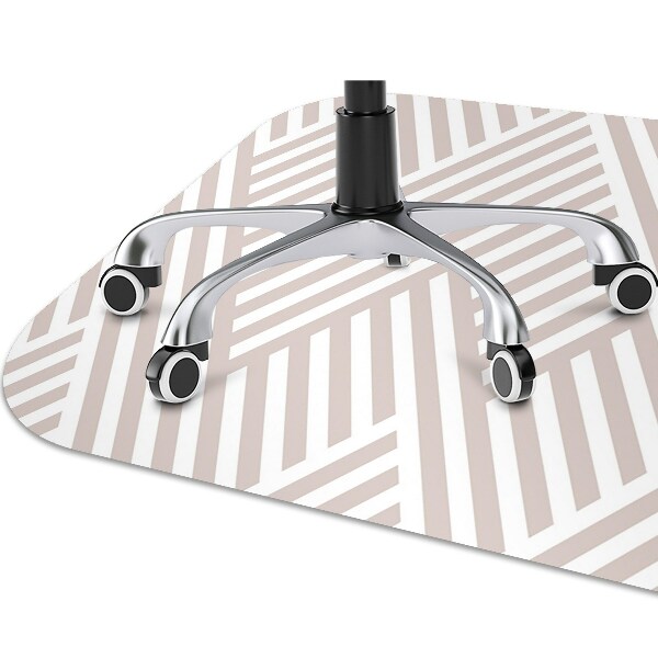 Tapis pour chaise de bureau Modèle de lignes brisées