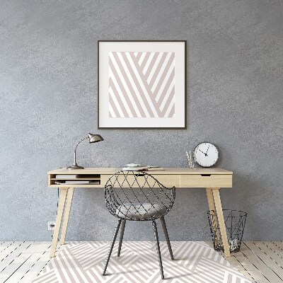 Tapis pour chaise de bureau Modèle de lignes brisées