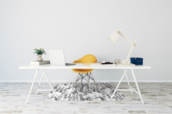 Tapis protège sol Tirets dans Herringbone