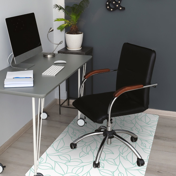 Tapis de chaise de bureau Dessiné