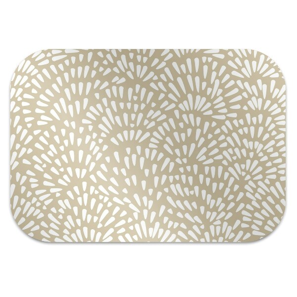 Tapis de chaise de bureau Beige larmes boho