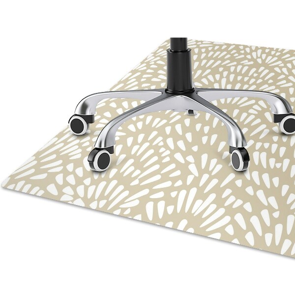 Tapis de chaise de bureau Beige larmes boho