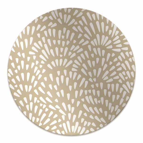 Tapis de chaise de bureau Beige larmes boho