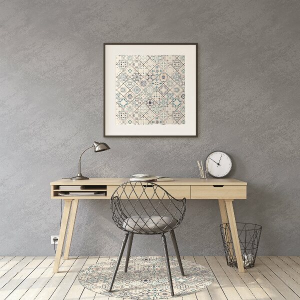 Tapis de chaise Composition des tuiles