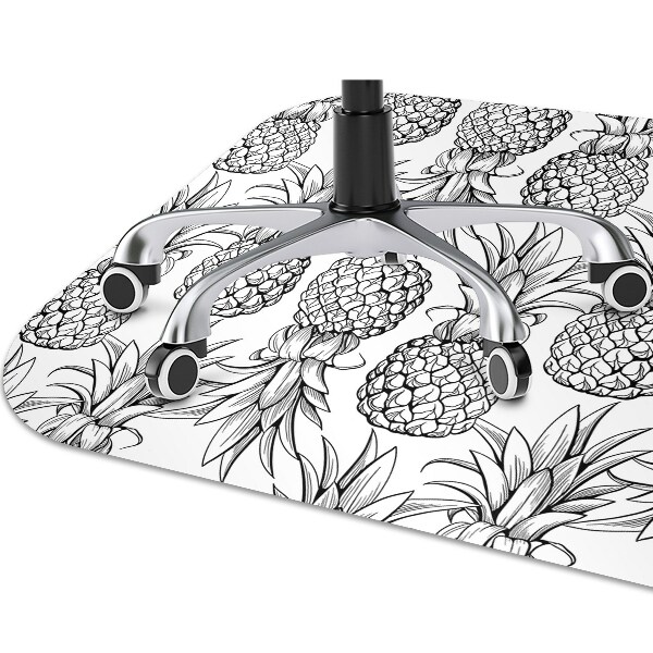 Tapis de chaise de bureau Ananas