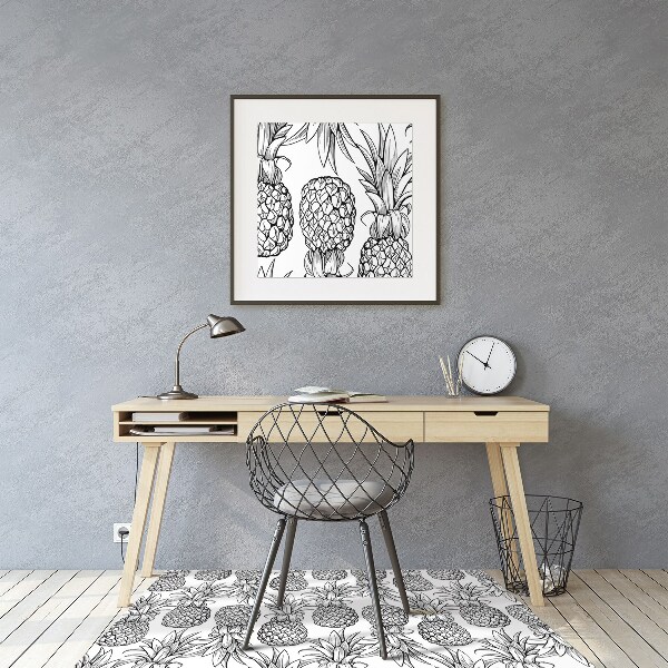 Tapis de chaise de bureau Ananas