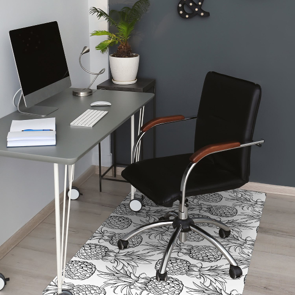 Tapis de chaise de bureau Ananas