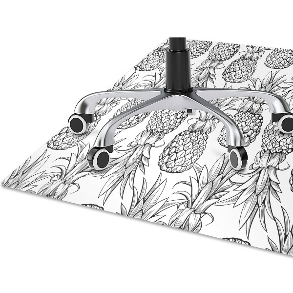 Tapis de chaise de bureau Ananas