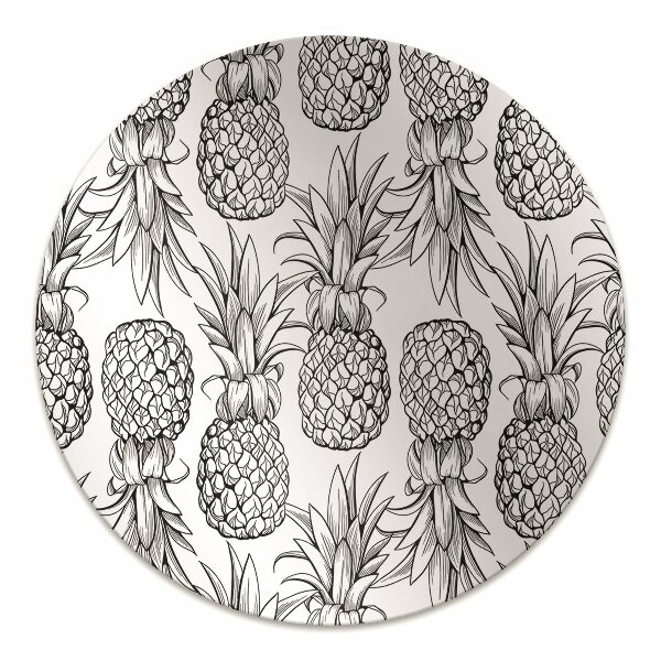 Tapis de chaise de bureau Ananas