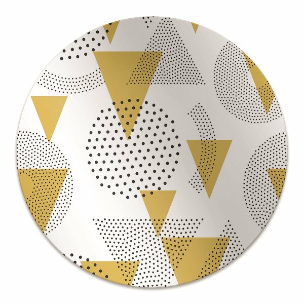 Tapis de chaise de bureau Roues et triangles
