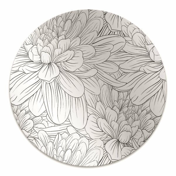 Tapis fauteuil bureau do biura Fleurs esquissées