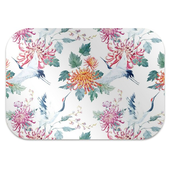 Tapis de chaise de bureau Grues de vol