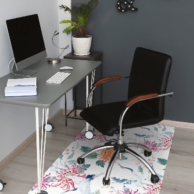 Tapis de chaise de bureau Grues de vol