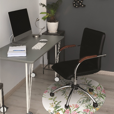 Tapis de chaise de bureau Les arbres en fleurs