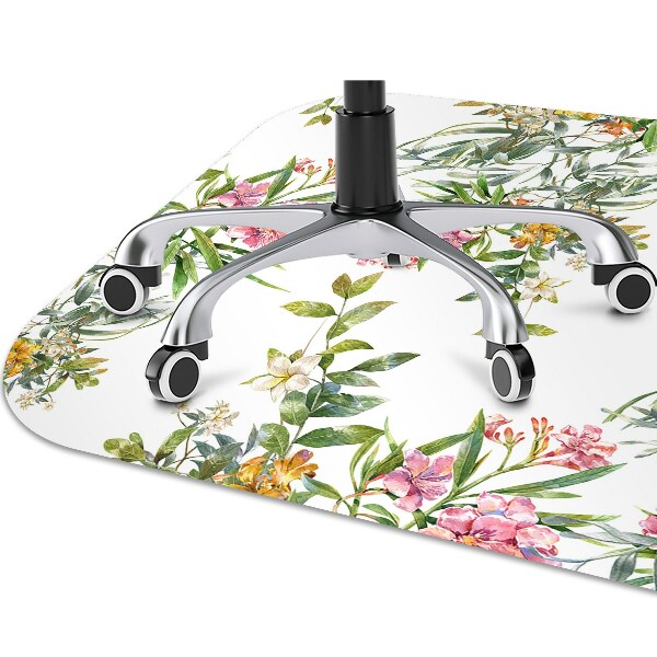 Tapis de chaise de bureau Les arbres en fleurs