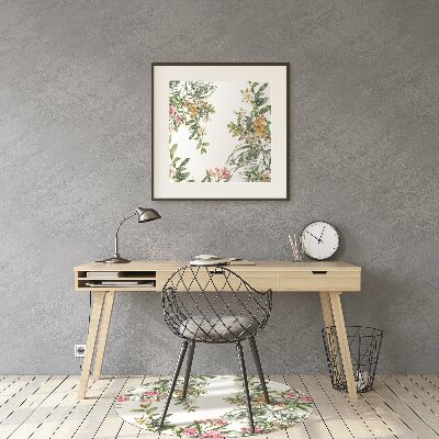 Tapis de chaise de bureau Les arbres en fleurs